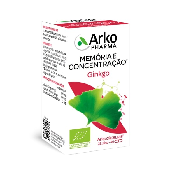 Arkocápsulas Ginkgo X45